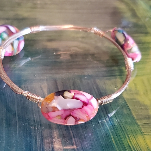 Handcrafted Silver Tone Bangles - Picture 4 of 7